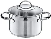 Garnki - Silit Pokrywa garnek szkła o wysokiej 16 cm ok. 1,9L krawędź do wylewania polerowana ze stali nierdzewnej do kuchenek indukcyjnych można myć w zmywarce 2102234210 - miniaturka - grafika 1