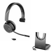 Słuchawki - Poly VOYAGER 4210 UC USB-A + Ładowarka Czarny - miniaturka - grafika 1