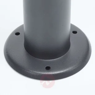 Lampenwelt com Słupek ogrodowy LED Gregory szary z czujnikiem - Lampy ogrodowe - miniaturka - grafika 3