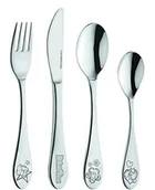 Zestawy sztućców - Bibi & Tina bibi I Tina 19411 sztućce dla dzieci zestaw 4-częściowy, sztućce ze stali nierdzewnej, wielokolorowa, 21 x 14 x 2.5 cm 19411 - miniaturka - grafika 1