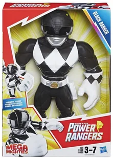 Hasbro Figurka Heroes Mega Mighties Power Rangers Czarny Ranger - Figurki dla dzieci - miniaturka - grafika 2