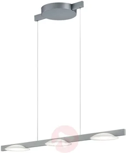 Helestra Pole lampa wisząca LED 3-pkt. niklowa - Lampy sufitowe - miniaturka - grafika 4