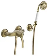 Baterie wannowe i prysznicowe - Tres Clasic prysznicowa stare złoto mat 24216701LM - miniaturka - grafika 1