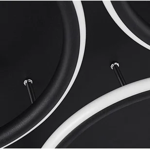 Altavola Design Ledowe Okręgi 7 czarna out 3k LA078/CE_7_out_3k_black - Lampy sufitowe - miniaturka - grafika 5