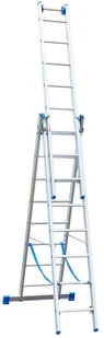 Drabex 996 99674939 Drabina 3-elementowa anodowana 3x12 wysokość robocza 10,10m) 74939-uniw - Drabiny - miniaturka - grafika 3
