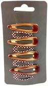 Pozostałe akcesoria fryzjerskie - Iza 1311/8/BR Komplet brązowych spinek 8 sztuk 1311/8/BR - miniaturka - grafika 1