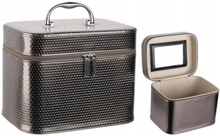 INTER-VION Metaliczny kuferek na kosmetyki - 415 204 - XL - Pozostałe akcesoria kosmetyczne - miniaturka - grafika 7