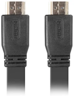 Lanberg Kabel Lanberg Lanberg Kabel HDMI M/M V2.0 5M Czarny Płaski (CA-HDMI-21CU-0050-BK) - Kable - miniaturka - grafika 2