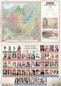 Mapa dwustronna Regiony Historyczne Polski A2 - Praca zbiorowa - Atlasy i mapy - miniaturka - grafika 2