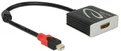 Adaptery i przejściówki - Delock Adapter sieciowy wtyczka mini DisplayPort 1.2 > gniazdo HDMI 2.0 Czarny 4 K 60 HZ Aktywny 62735 - miniaturka - grafika 1
