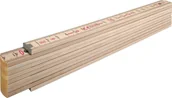 Poziomice, łaty, miary - Stabila Miara składana 2m 407N buk naturalna sekcji 10 SA14348 - miniaturka - grafika 1