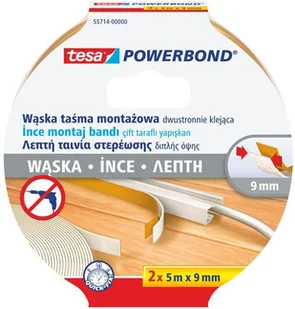 Tesa Taśma montażowa do LED dwustronna 9 mm x 5 m 55714-00000-03 - Inne mocowania - miniaturka - grafika 3