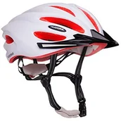 Kaski rowerowe - HUDORA kask rowerowy basalt damski męski, biały/pomarańczowy, rozm. 49 63, wielokolorowa 84158 - miniaturka - grafika 1