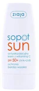 Ziaja Sopot Sun Krem Antyoksydacyjny z wit.C SPF50+  50ml - Kremy do twarzy z filtrem - miniaturka - grafika 2
