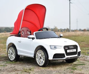 Super-Toys   AUDI RS 5 TRZY SILNIKI, FUNKCJA BUJANIA,MIĘKKIE KOŁA, MIĘKKIE SIEDZENIE, MOCNY/RS5 AUDI-RS-5-CZERWONE - Pojazdy elektryczne dla dzieci - miniaturka - grafika 19