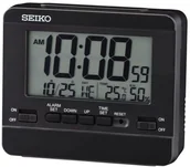 Zegary - Seiko Budzik QHL086K Termometr Higrometr QHL086K - miniaturka - grafika 1