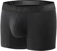 Bielizna sportowa męska - ComfyBalls COMFYBALLS bokserki do biegania LONG PERFORMANCE SUPERLIGHT czarno-szare - miniaturka - grafika 1