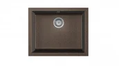 Zlewozmywaki - eos Zlewozmywak granitowy podwieszany HOLGER brązowy nakrapiany holgerbrn - miniaturka - grafika 1