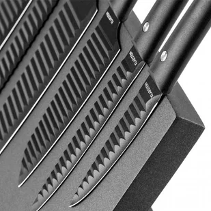 Klarstein Klarstein Kissaki Zestaw noży z powłoką zapobiegającą przywieraniu blok magnetyczny czarny KG10-Kissaki - Noże kuchenne - miniaturka - grafika 4