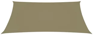 vidaXL Prostokątny żagiel ogrodowy, tkanina Oxford, 2,5x4 m, beżowy 135152 - Parasole ogrodowe - miniaturka - grafika 3
