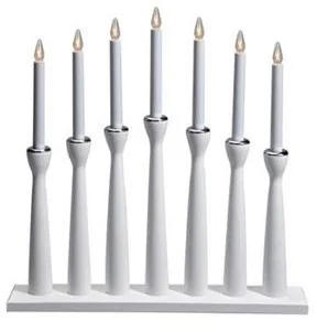 Markslojd 702232 - Świecznik świąteczny MASESKÄR 7xE10/3W/230V biały - Oświetlenie świąteczne - miniaturka - grafika 2