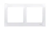 Klawisze i ramki - Kontakt Simon Kontakt_Simon Ramka 2-krotna PREMIUM IP20 / IP44 antybakteryjny biały DR2/AB11 - miniaturka - grafika 1