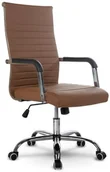Fotele i krzesła biurowe - SOFOTEL Fotel biurowy SOFOTEL Boston, brązowy - miniaturka - grafika 1