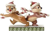 Figurki dekoracyjne - Disney Traditions Candy Cane Sause Chip i Dale figurki 4051975 - miniaturka - grafika 1