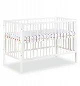 Łóżeczka i kojce - Klupś Łóżeczko dziecięce Frank Białe 120x60 cm - miniaturka - grafika 1