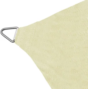 vidaXL Żagiel ogrodowy HDPE kwadratowy 2x2 m, kremowy - Parasole ogrodowe - miniaturka - grafika 3