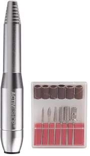 ACTIVESHOP FREZARKA MINI PRO203 SREBRNA - Frezarki do paznokci - miniaturka - grafika 5