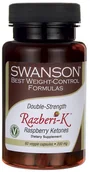 Spalacze tłuszczu - SWANSON Maximum Strength Razberi-K 200mg (Ketony Malinowe - Redukcja Masy Ciała) 60 kapsułek wegetariańskich - miniaturka - grafika 1