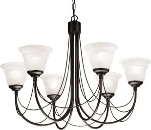 Elstead Lighting Carisbrooke 6 Czarny - Lampa z Kloszem 6 CB6 BLACK - Lampy sufitowe - miniaturka - grafika 2
