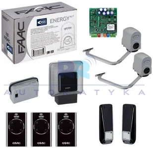 FAAC Zestaw ENERGY 391 do bram skrzydłowych o długości skrzydła do 2 m ENERGY_391_EXT - Zestawy do bram - miniaturka - grafika 3