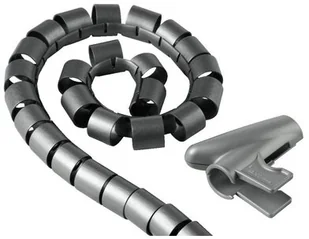 Hama Osłona na kable 1,5 m 30 mm srebrna - Maskownice do kabli - miniaturka - grafika 4