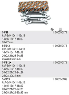Beta KPL.KLUCZY PŁASKICH 6-32MM 13SZT 55MP/S13 - Klucze i nasadki - miniaturka - grafika 2