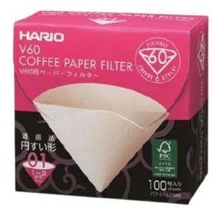 Hario - Filtry papierowe Misarashi brązowe - V60-01 - 100 Sztuk - Akcesoria i części AGD - miniaturka - grafika 2