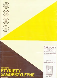 Grand Etykiety uniwersalne 70x16.9/51 białe (100) - Etykiety samoprzylepne i bloki etykiet - miniaturka - grafika 3