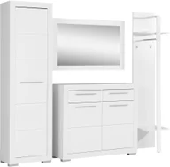 Meble do przedpokoju - shumee Przedpokój Biały Biały połysk - miniaturka - grafika 1