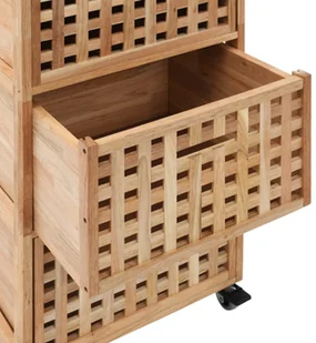 vidaXL vidaXL Szafka łazienkowa, 41x41x91 cm, lite drewno orzecha włoskiego - Szafki łazienkowe - miniaturka - grafika 6