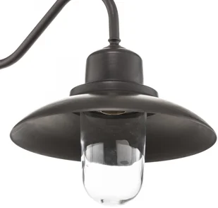 MORETTI LUCE Kinkiet zewnętrzny Patio, mosiądz antyk, wygięty - Lampy ogrodowe - miniaturka - grafika 3