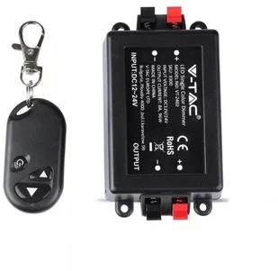 V-TAC Włącznik Ściemniacz Taśm LED jednokolorowych RF Radiowy 12V/96W 24V/192W 8A VT-4083 - Akcesoria do oświetlenia - miniaturka - grafika 2