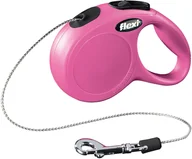 Smycze dla psów - Flexi Smycz linka Classic, różowa, XS, 8 kg - miniaturka - grafika 1