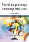 Biznes - Rola sektora publicznego w przestrzennym rozwoju państwa - Katarzyna Kopczewska - miniaturka - grafika 1