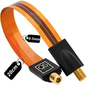 Akcesoria TV-SAT - Hq przepust okienny kabla antenowego wtyk F Sat Tv - miniaturka - grafika 1