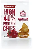 Odżywki białkowe - Nutrend HIGH PROTEIN CHIPS papryka 6x40 g - miniaturka - grafika 1