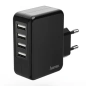 Ładowarki do telefonów - Hama Ładowarka ADOWARKA SIECIOWA USB 4xUSB 230V 4,8A 001736760000 - miniaturka - grafika 1