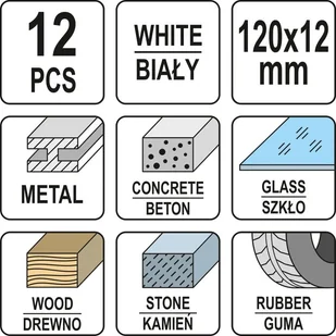 Yato KREDA TECHNICZNA DO ZNAKOWANIA BIAŁA OPK 12 SZT YT-69931 - Narzędzia warsztatowe - miniaturka - grafika 4