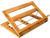 Pozostałe akcesoria kuchenne - Relaxdays Książka kucharska  stojak na bambus wys. x szer. x głęb.): ok. 22 x 33 x 22,5 cm przepis książka kucharska neigungsverstellbar na 3 poziomach podstawki na książki do kuchni lub w biurze jako  10014658 - miniaturka - grafika 1