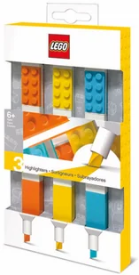 LEGO Zestaw 3 kolorowych zakreślaczy - Przybory szkolne - miniaturka - grafika 2